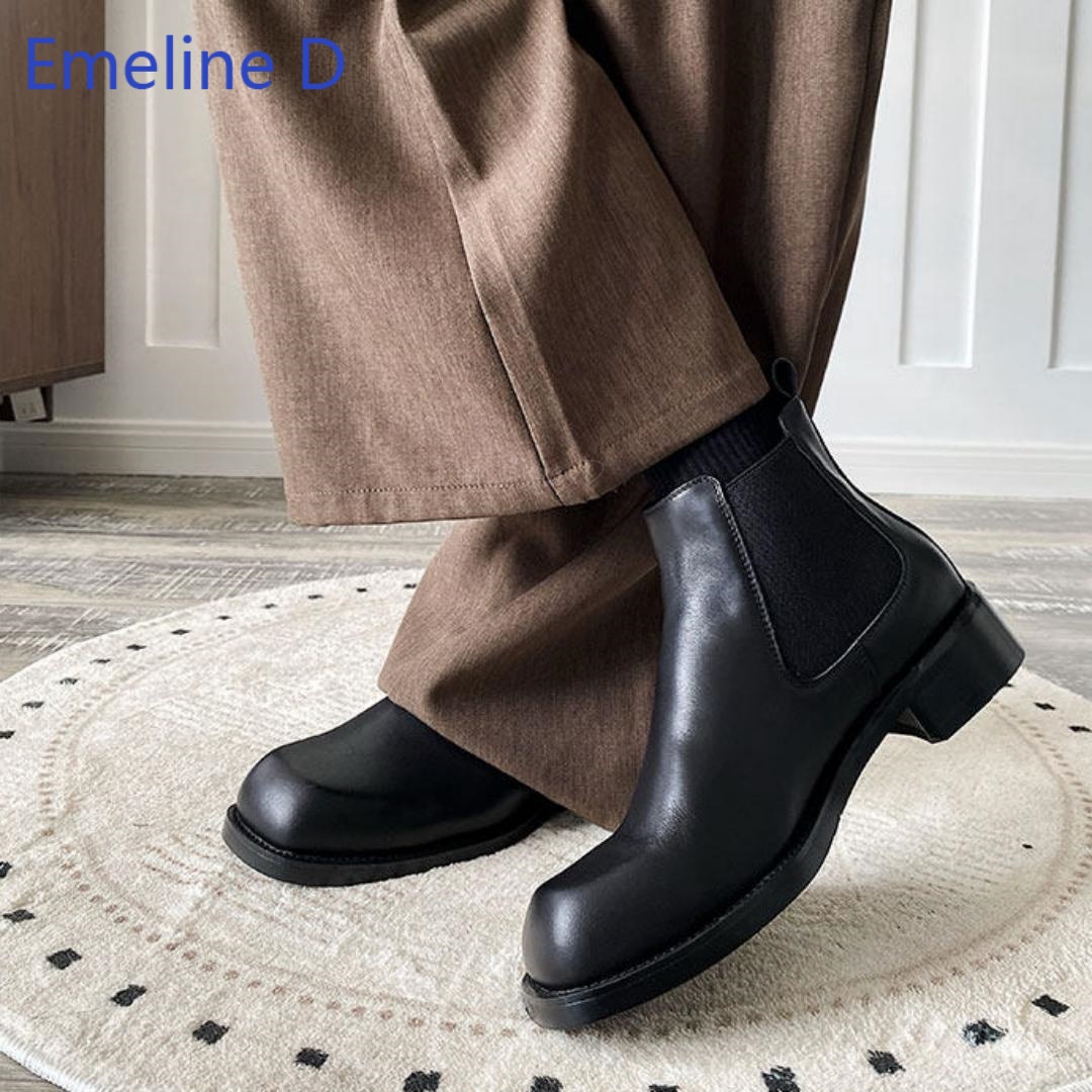 Botas Chelsea de bico quadrado - Formal Men Daily Wear Footwear avaliação e preço