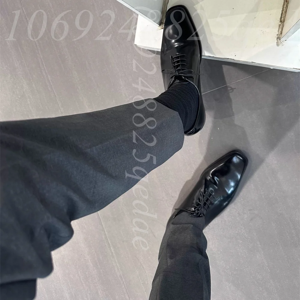 Sapatos Oxford de Couro Marrom - Formal Men Daily Wear Footwear avaliação e preço