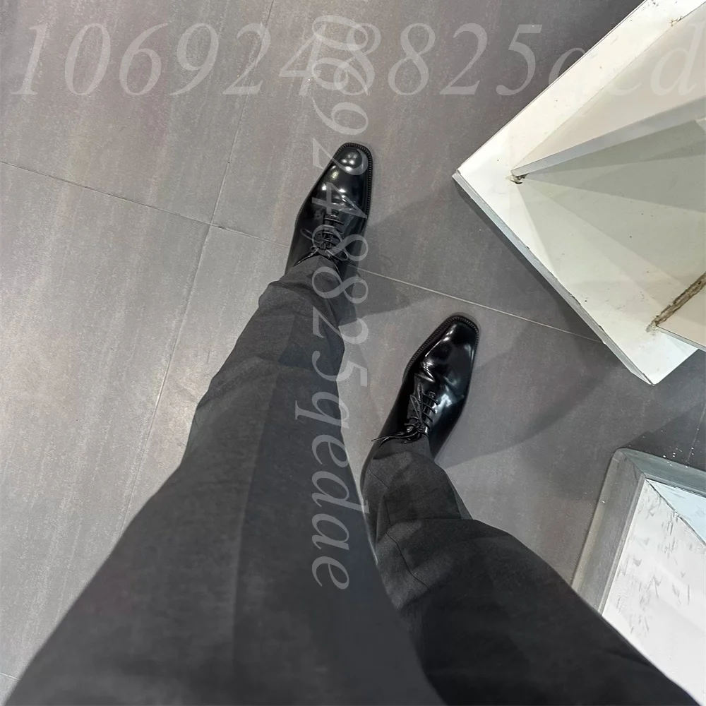 Sapatos Oxford de Couro Marrom - Formal Men Daily Wear Footwear avaliação e preço