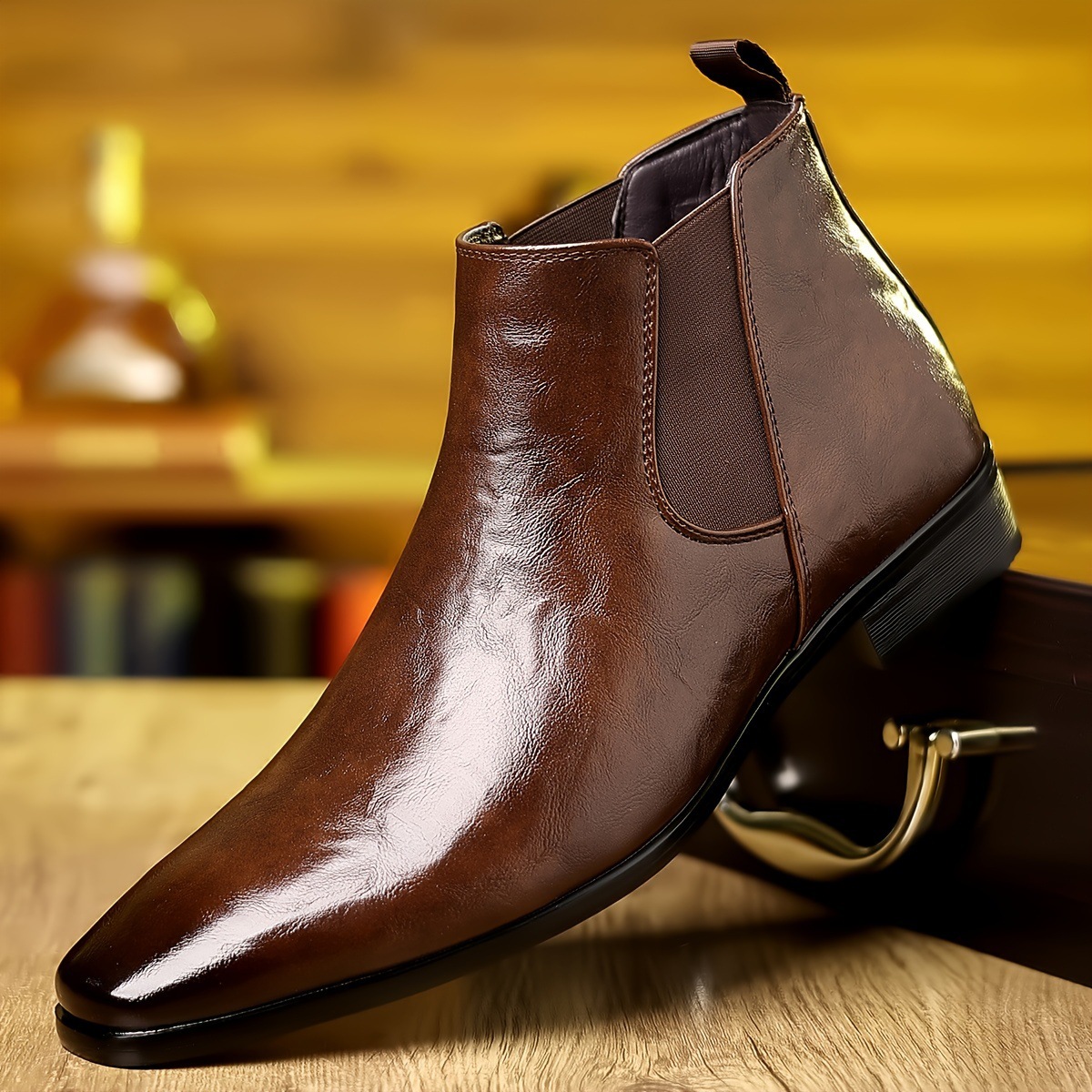 Botas Chelsea de Couro, Botas  - Men Formal Wear With Boots avaliação e preço