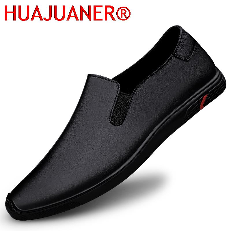 Sapatos de couro genuíno mocas - Men Formal Wear All Black avaliação e preço