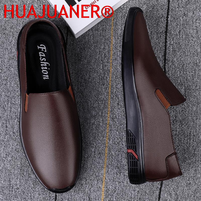 Sapatos de couro genuíno mocas - Men Formal Wear All Black avaliação e preço