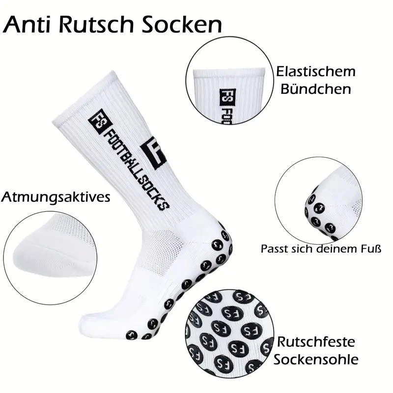 1 par de meias de futebol anti - Sock Garter Men avaliação e preço